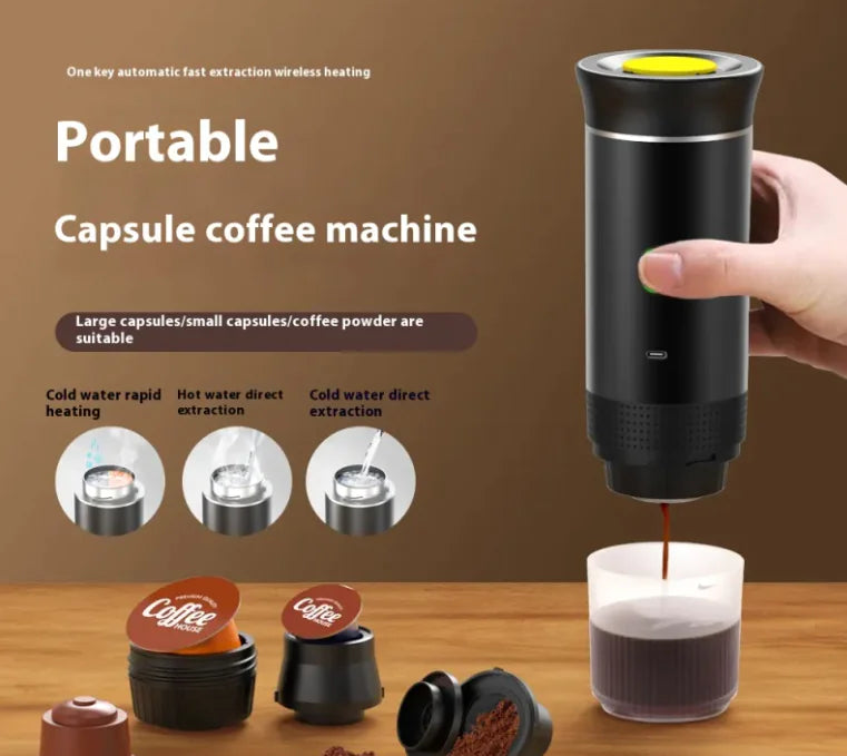Portable Capsule Coffee Machine-Fresh Espresso Anywhere